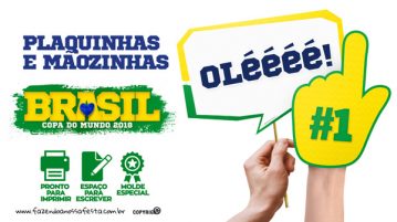 Plaquinha Copa do Mundo Grátis para Imprimir em Casa Plaquinha Copa do Mundo