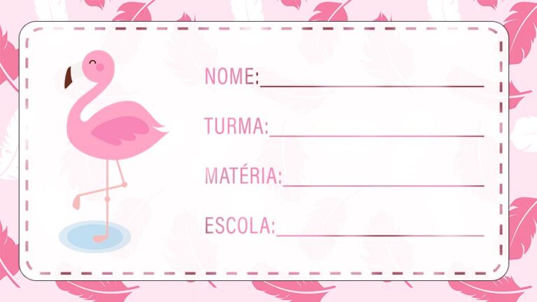 Etiqueta Volta As Aulas Flamingo 3 Fazendo A Nossa Festa