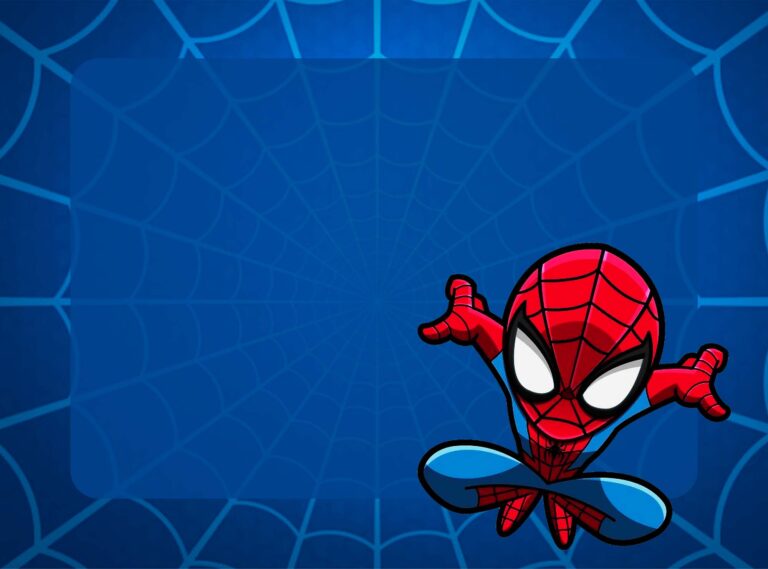 Adesivo Capa De Caderno Horizontal Homem Aranha Fazendo A Nossa Festa