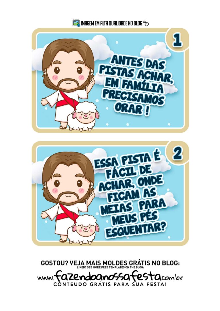 Kit Caca Aos Ovos Pascoa Crista Pista Fazendo A Nossa Festa