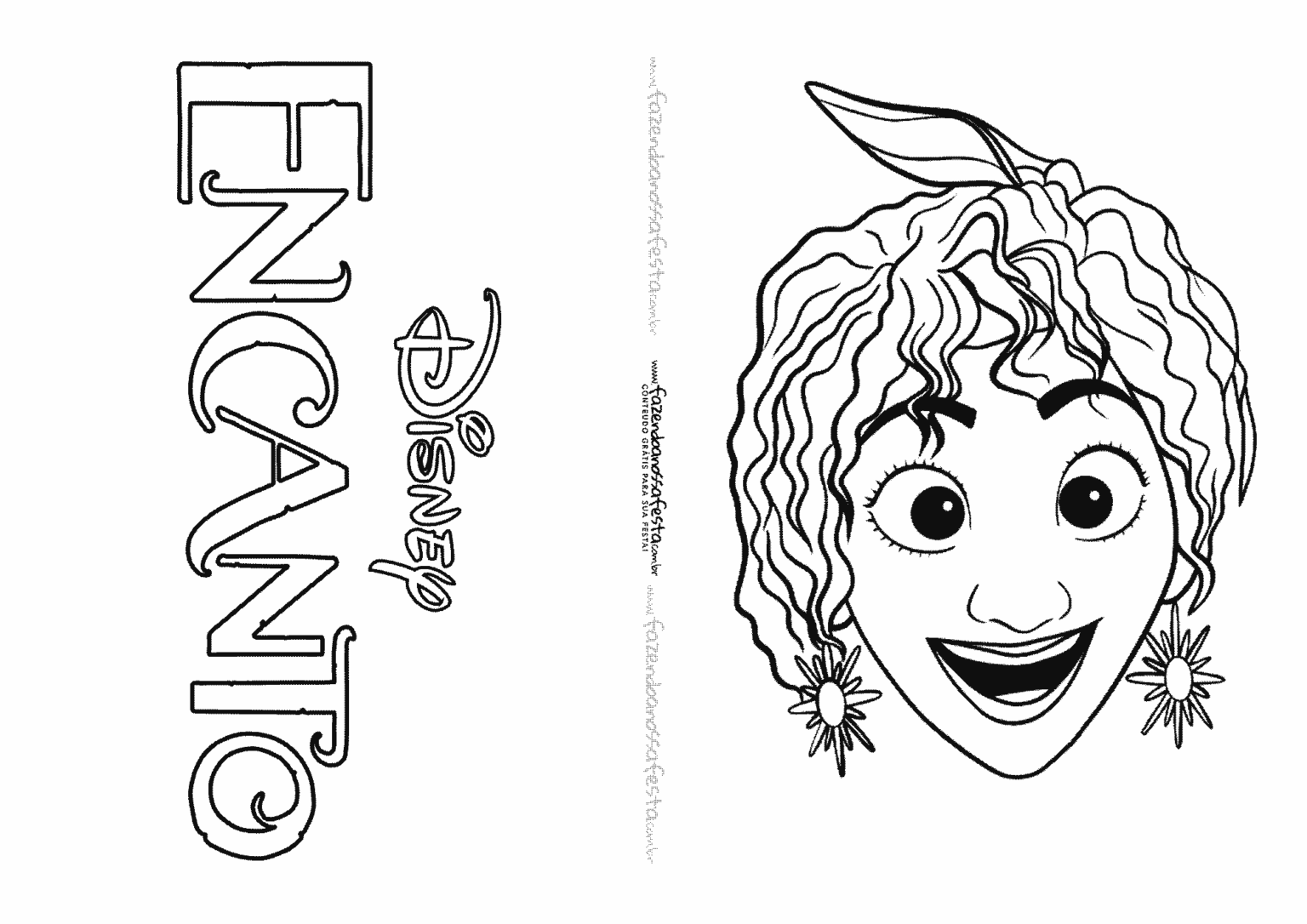 Livrinho Para Colorir Encanto Disney Fazendo A Nossa Festa The