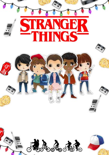 Convite Stranger Things Gratis Fazendo A Nossa Festa