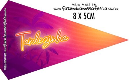 Bandeirinha Sanduiche Personalizado Tardezinha Fazendo A Nossa Festa