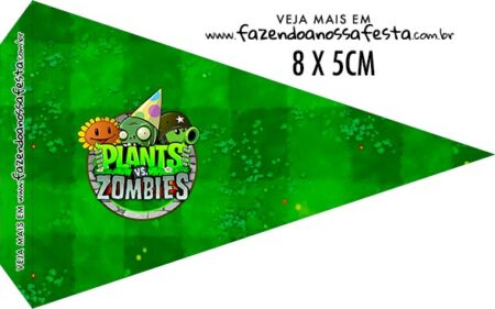 Bandeirinha Para Sanduiche Plants Vs Zombies Fazendo A Nossa Festa