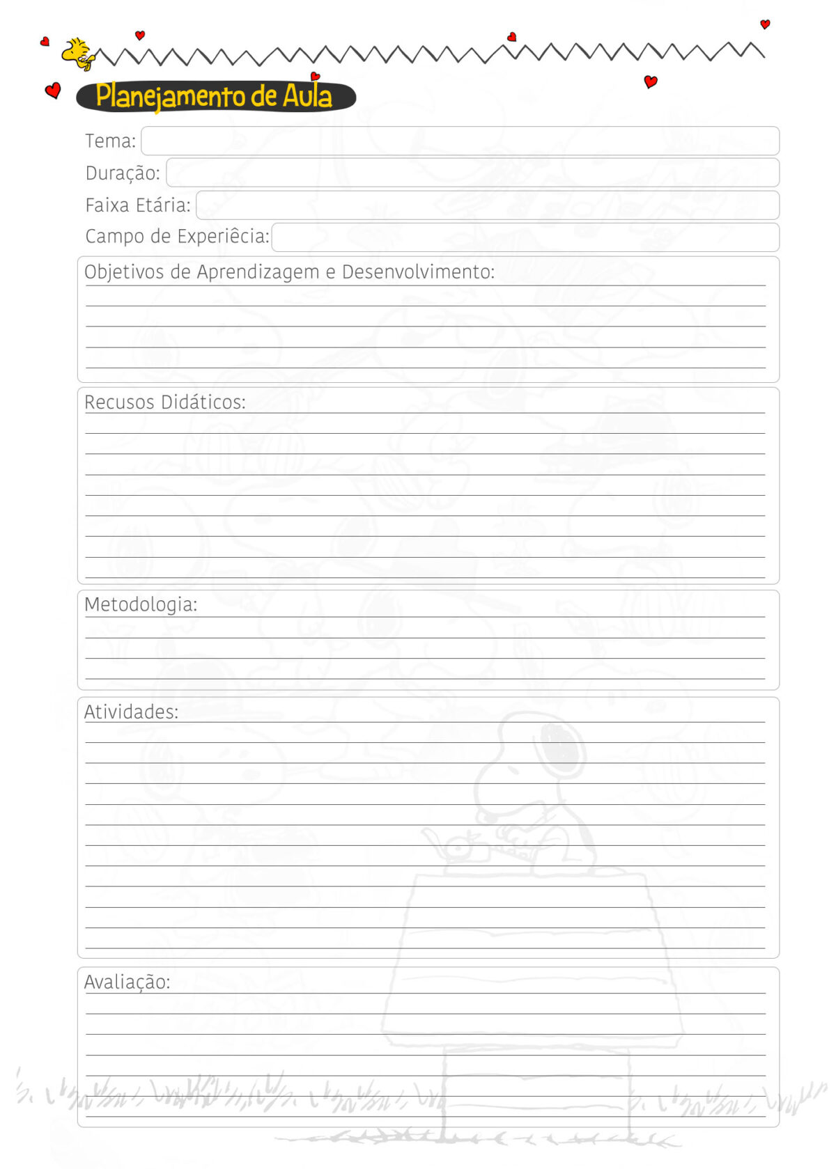 Caderno Planejamento Professor 2023 Snoopy Planejamento BNCC Fazendo