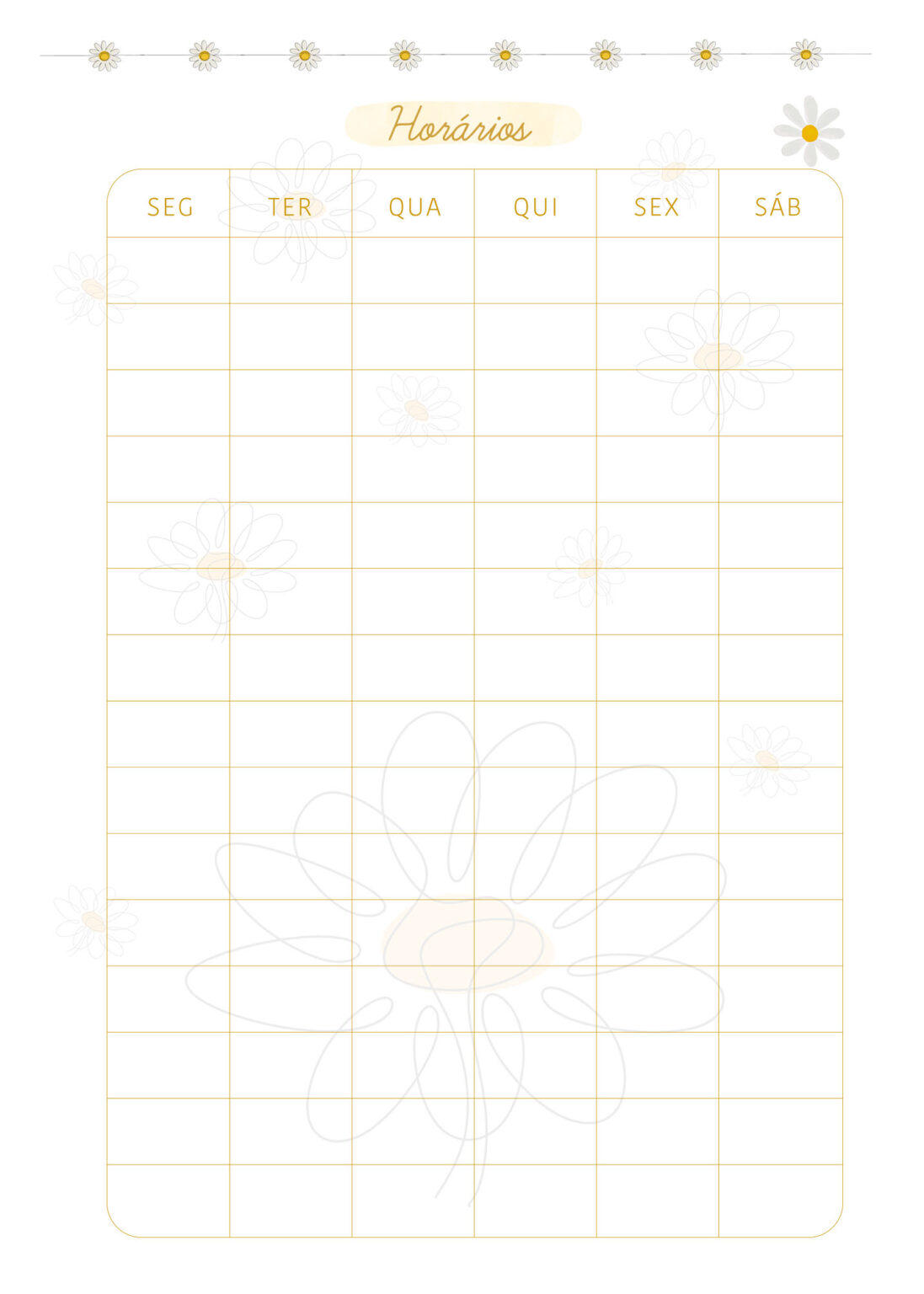 Planner Professor 2023 Margaridas Horarios Grande Fazendo A Nossa Festa