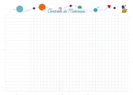 Planner Professores Astronauta Controle De Material Fazendo A