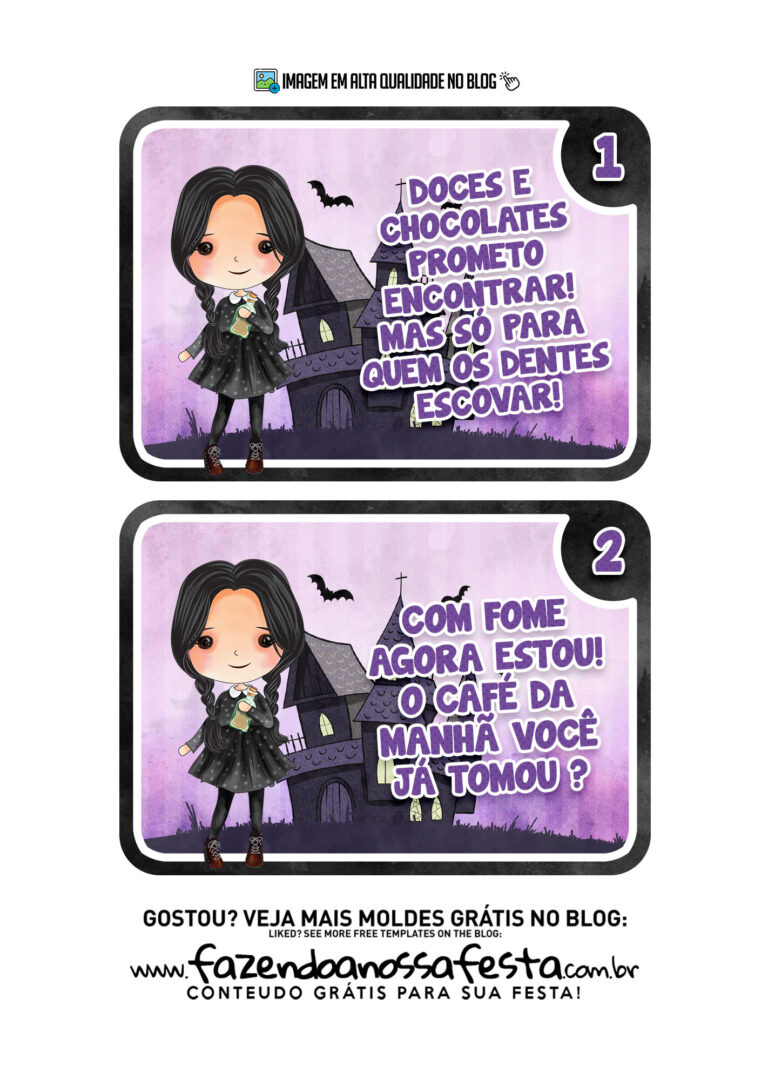 Kit Caca Aos Ovos Wandinha Fazendo A Nossa Festa