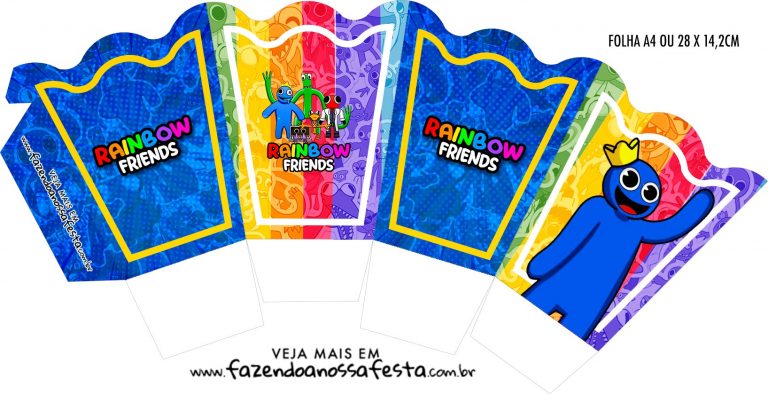 Chachepot Centro De Mesa Rainbow Friends Fazendo A Nossa Festa