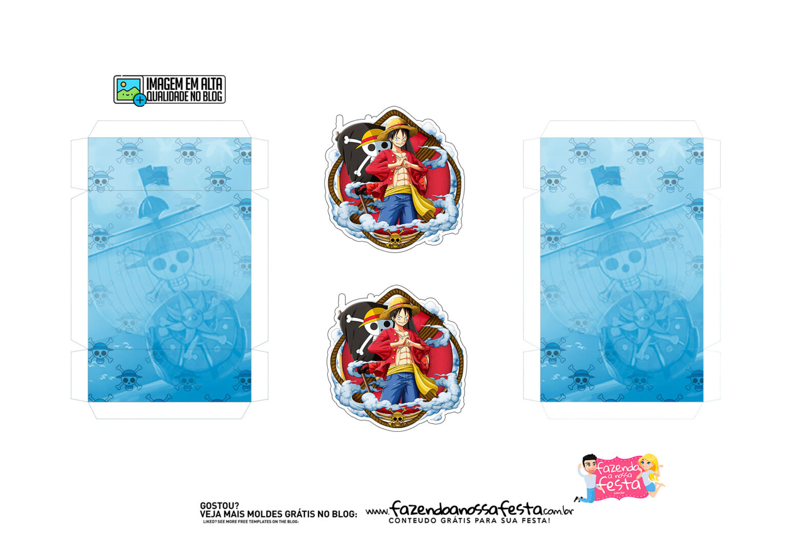 Caixa Milk Shaker 2 One Piece Fazendo A Nossa Festa