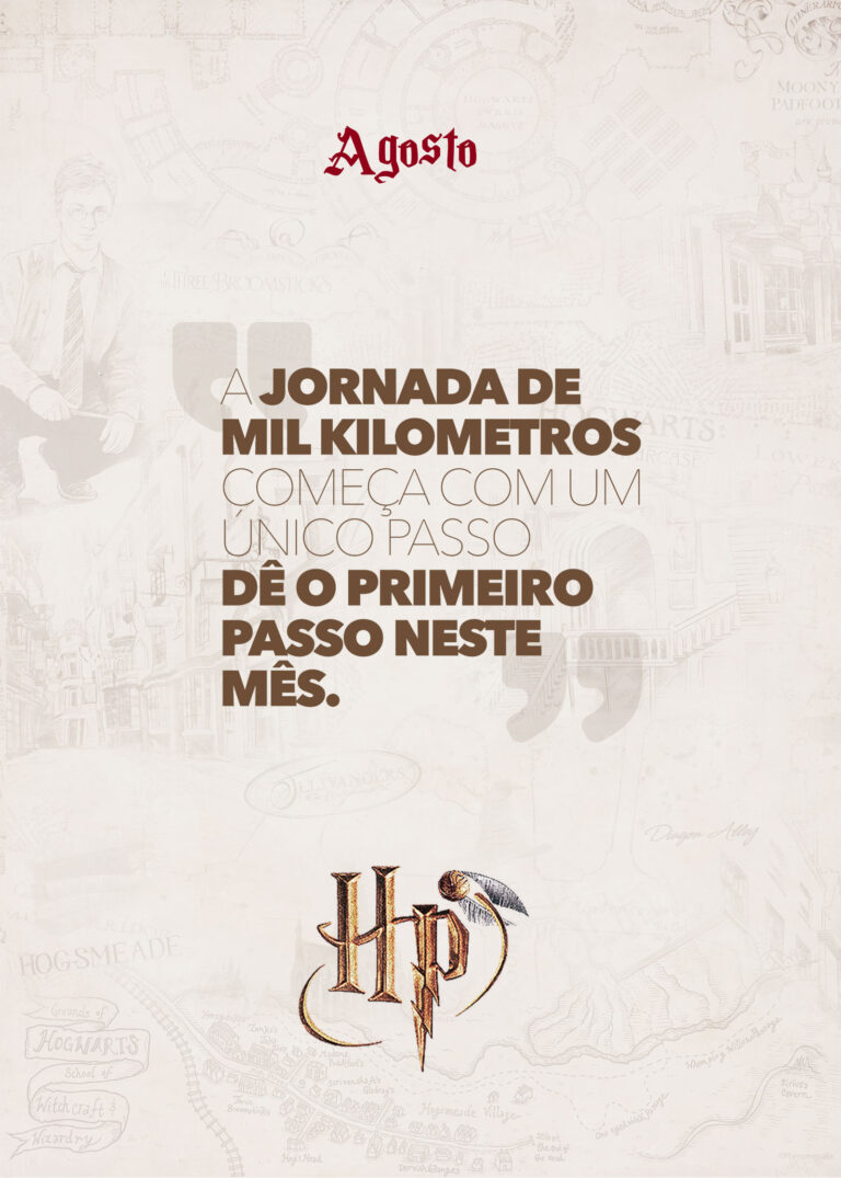 Agosto Capa Planner Harry Potter Fazendo A Nossa Festa