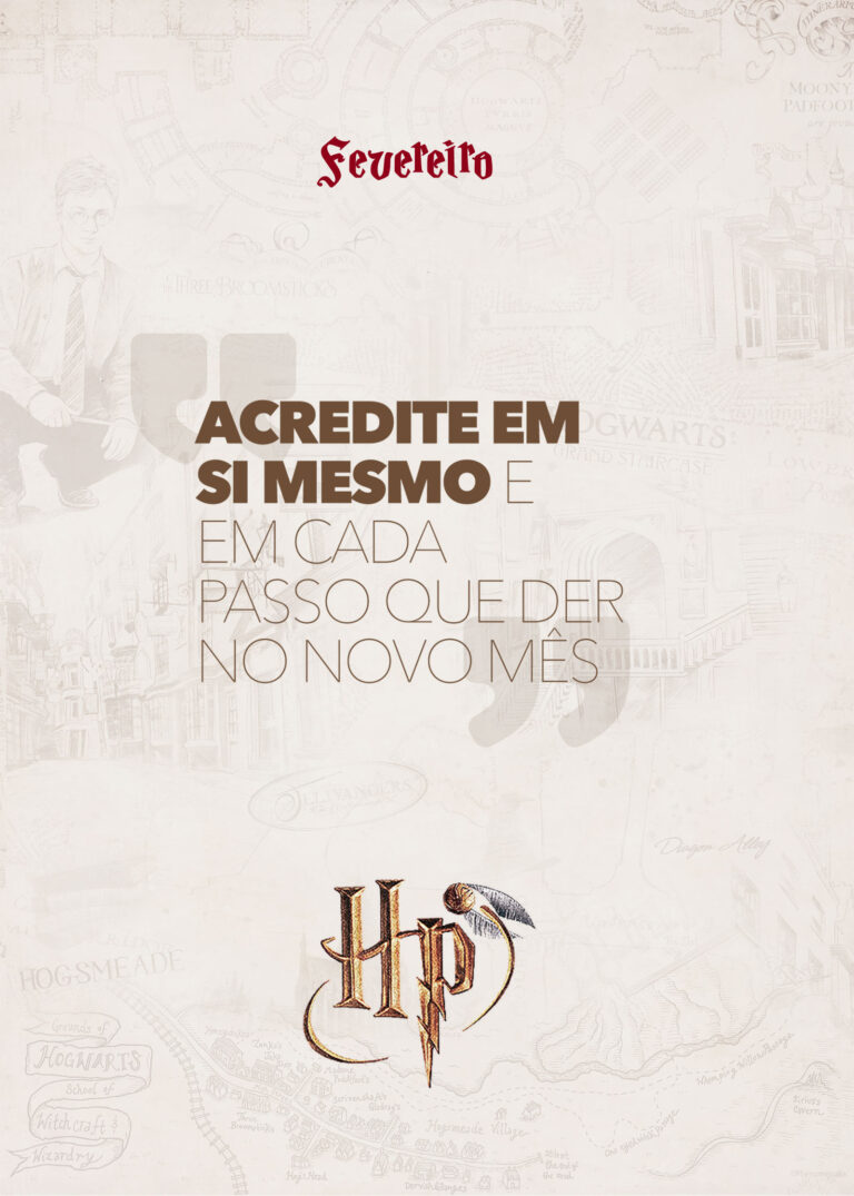 Fevereiro Capa Planner Harry Potter Fazendo A Nossa Festa