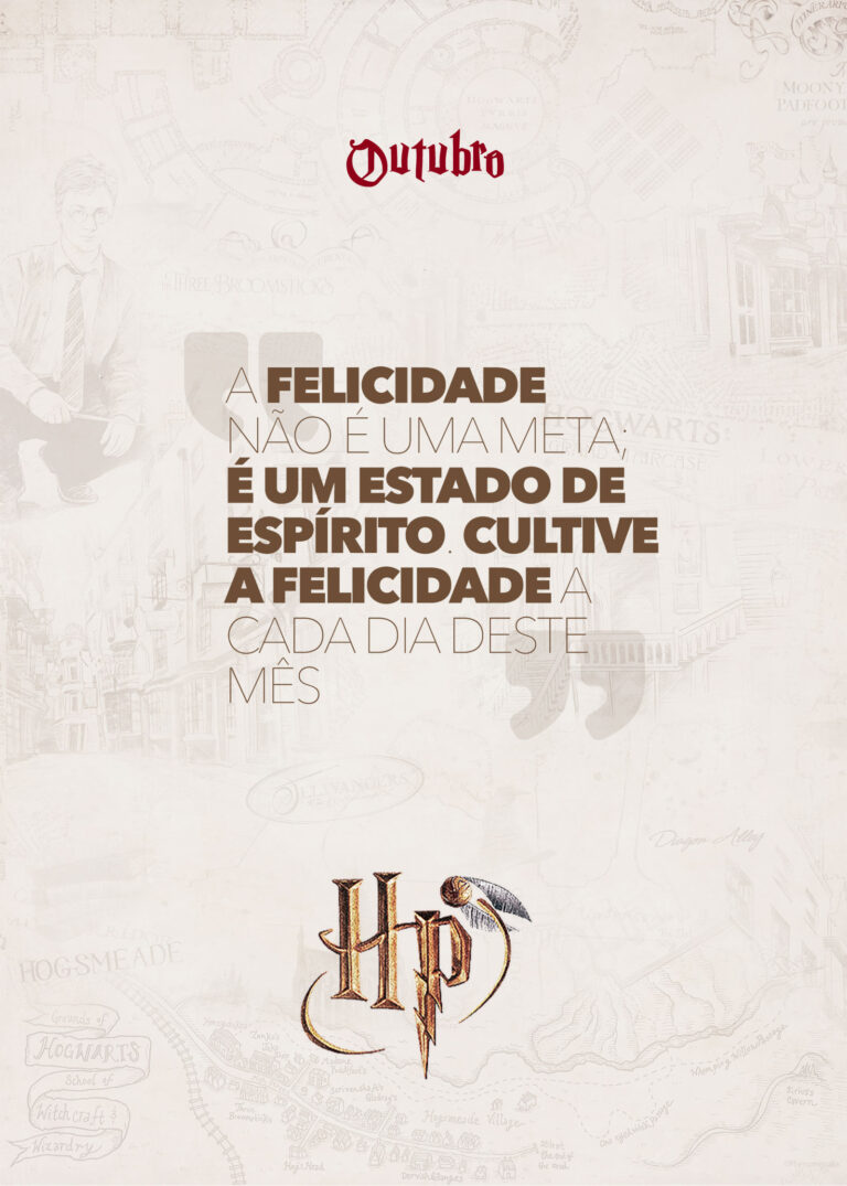 Outubro Capa Planner Harry Potter Fazendo A Nossa Festa