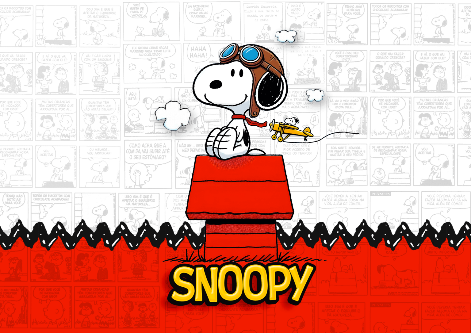 Capa Calendario Mensal Snoopy Fazendo A Nossa Festa