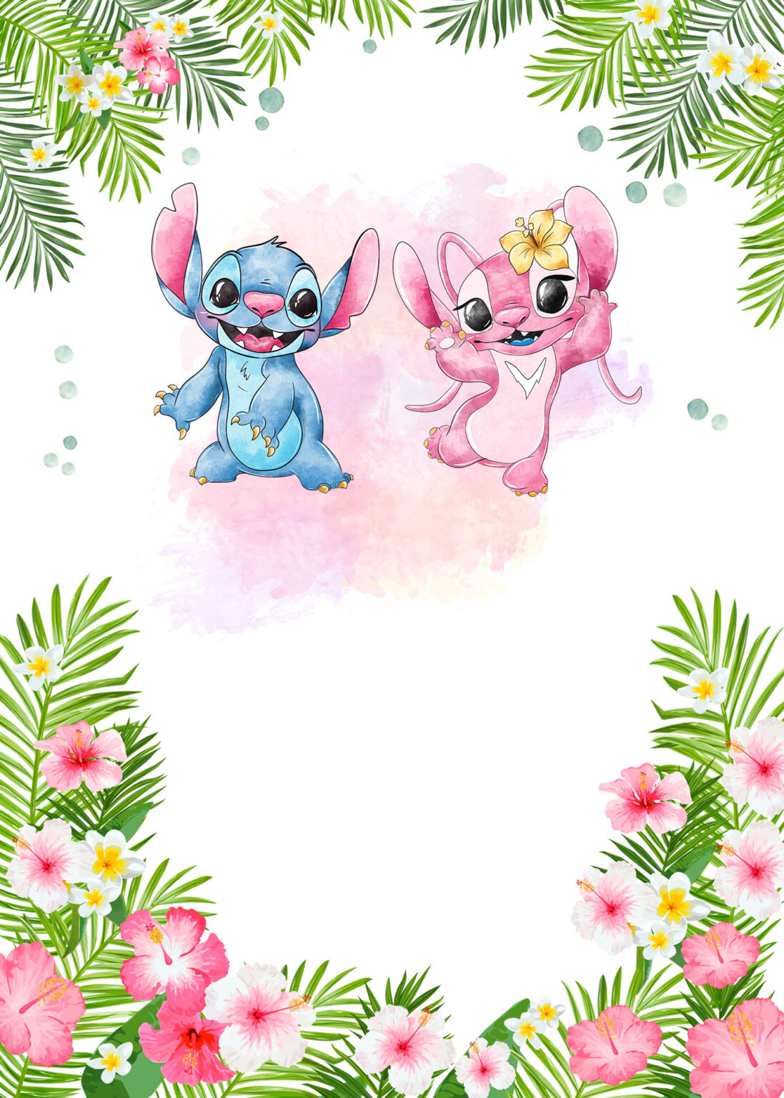 Convite Stitch E Angel Para Editar Gratis Fazendo A Nossa Festa