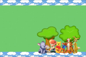 Meus Amigos Tigrão e Pooh – Kit Completo com molduras para convites, rótulos para guloseimas, lembrancinhas e imagens!