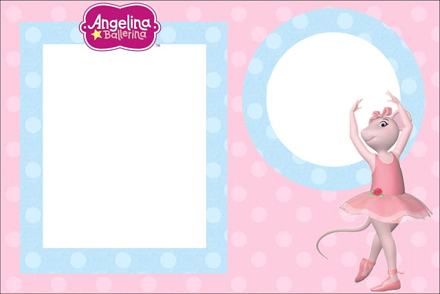 Angelina Bailarina – Kit Completo com molduras para convites, rótulos para guloseimas, lembrancinhas e imagens!