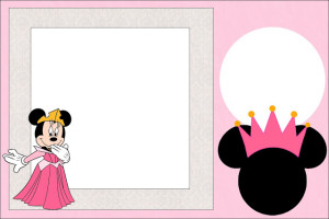 Minnie Princesa – Kit Completo com molduras para convites, rótulos para guloseimas, lembrancinhas e imagens!
