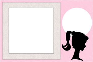 Barbie Silhueta – Kit Completo com molduras para convites, rótulos para guloseimas, lembrancinhas e imagens!
