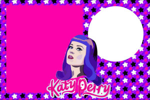Katy Perry – Kit Completo com molduras para convites, rótulos para guloseimas, lembrancinhas e imagens!