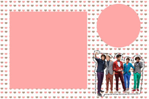 One Direction – Kit Completo com molduras para convites, rótulos para guloseimas, lembrancinhas e imagens!