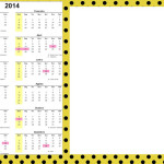 Novidade! Molde Limpo e Decorado Calendário 2014 !