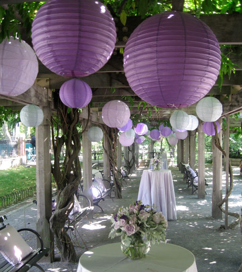 Purple Paper Lanterns