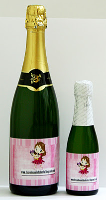 Rótulos de Champagne/Espumante Decorados de Natal para Personalizar!