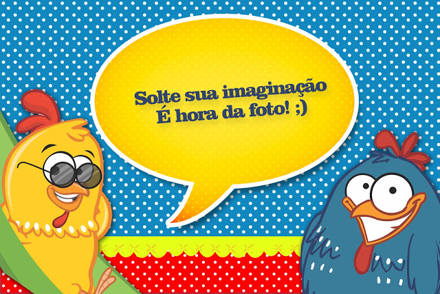 Plaquinhas Divertidas da Galinha Pintadinha!