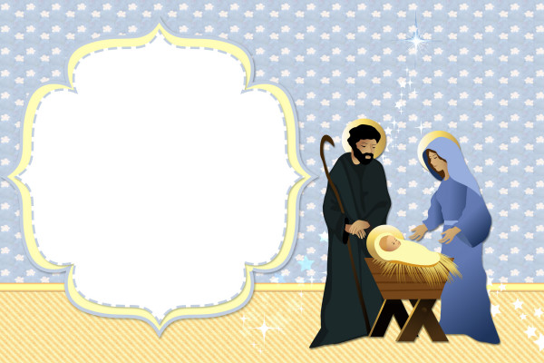 Nascimento Menino Jesus (Natal) – Kit Completo com molduras para convites, rótulos para guloseimas, lembrancinhas e imagens!
