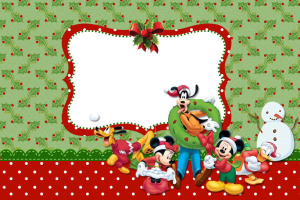 Natal Mickey e Minnie – Kit Completo com molduras para convites, rótulos para guloseimas, lembrancinhas e imagens!