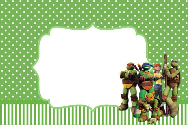 Tartarugas Ninjas – Kit Completo com molduras para convites, rótulos para guloseimas, lembrancinhas e imagens!