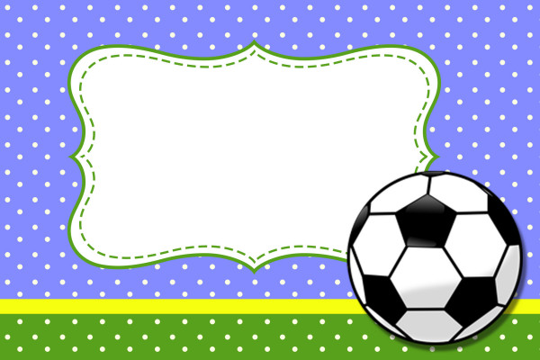 Futebol (Bola de Futebol) – Kit Completo com molduras para convites, rótulos para guloseimas, lembrancinhas e imagens!