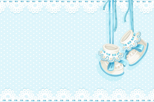 Sapatinho de Bebê Menino (Chá de Bebê) – Kit Completo com molduras para convites, rótulos para guloseimas, lembrancinhas e imagens!