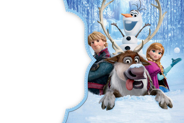 Frozen Disney – Uma Aventura Congelante: Kit Completo com molduras para convites, rótulos para guloseimas, lembrancinhas e imagens!