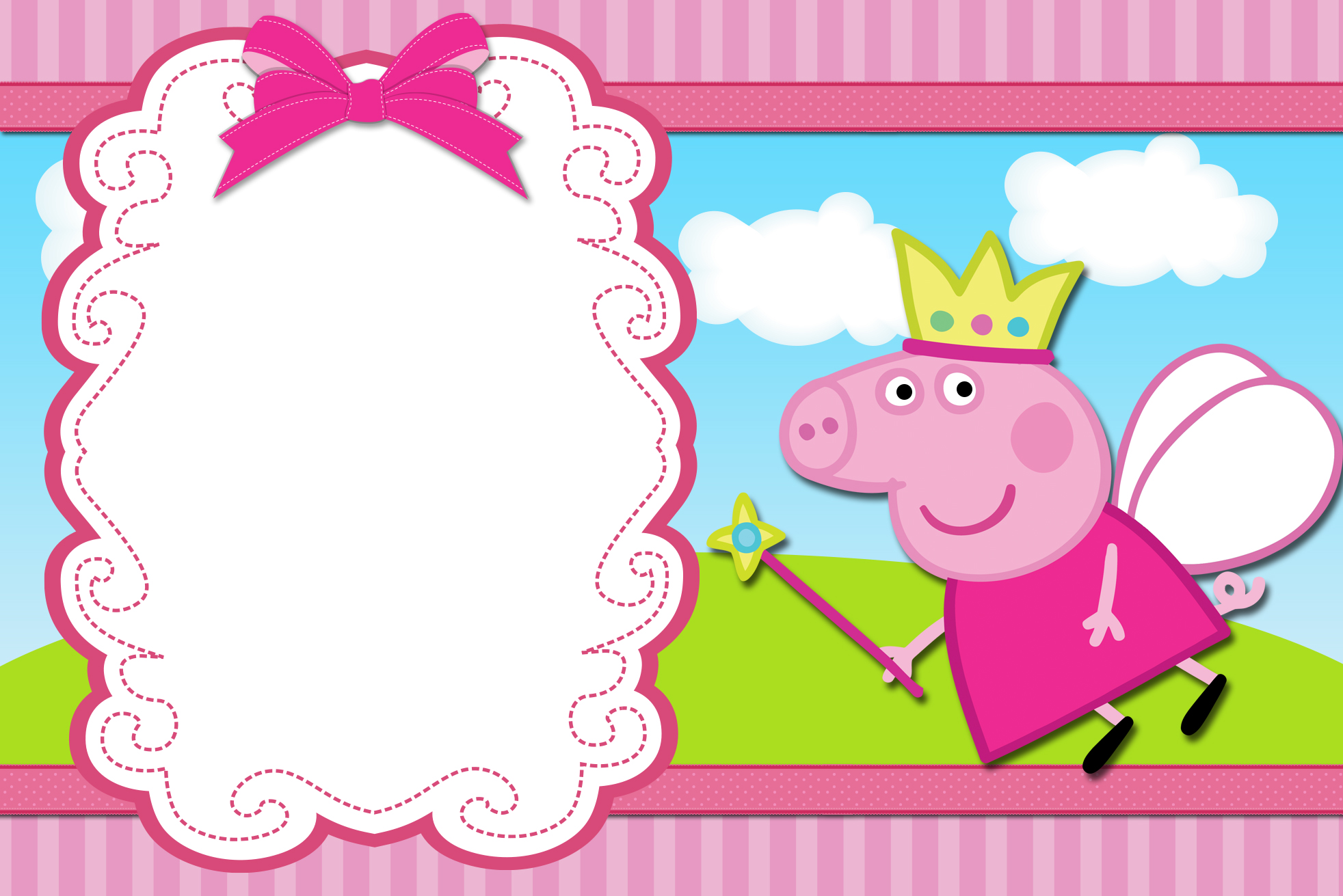 Pin em Convite peppa pig