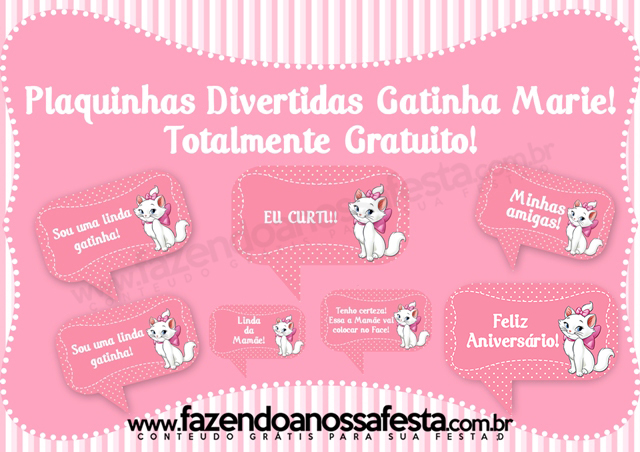 Convite Aniversário Festa Criança - Gata Gatinha Marie 01