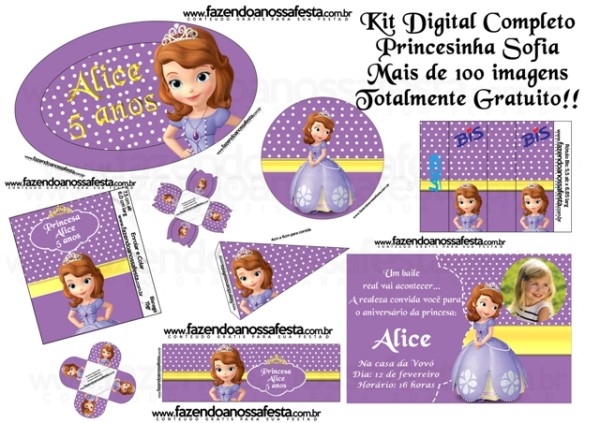 Princesa Sofia da Disney – Kit Completo