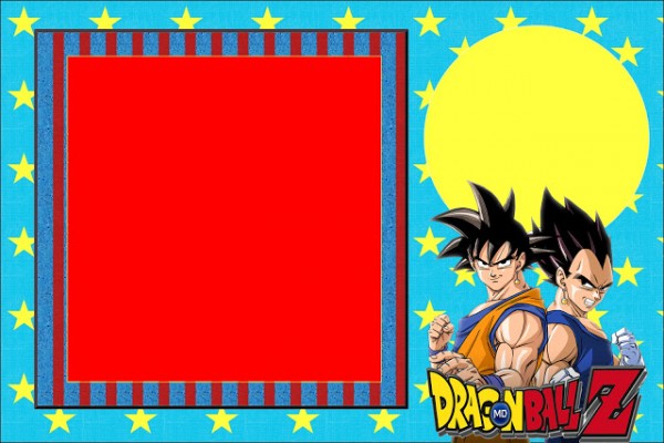 Dragon Ball Z – Kit Completo com molduras para convites, rótulos para guloseimas, lembrancinhas e imagens!