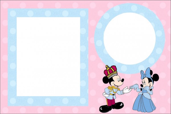Mickey e Minnie Azul e Rosa para Gêmeos – Kit Completo com molduras para convites, rótulos para guloseimas, lembrancinhas e imagens!