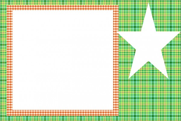 Xadrez Laranja e Verde – Kit Completo com molduras para convites, rótulos para guloseimas, lembrancinhas e imagens!