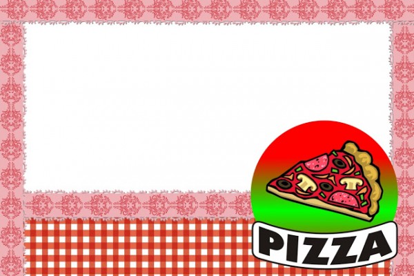 Pizza – Kit Completo com molduras para convites, rótulos para guloseimas, lembrancinhas e imagens!