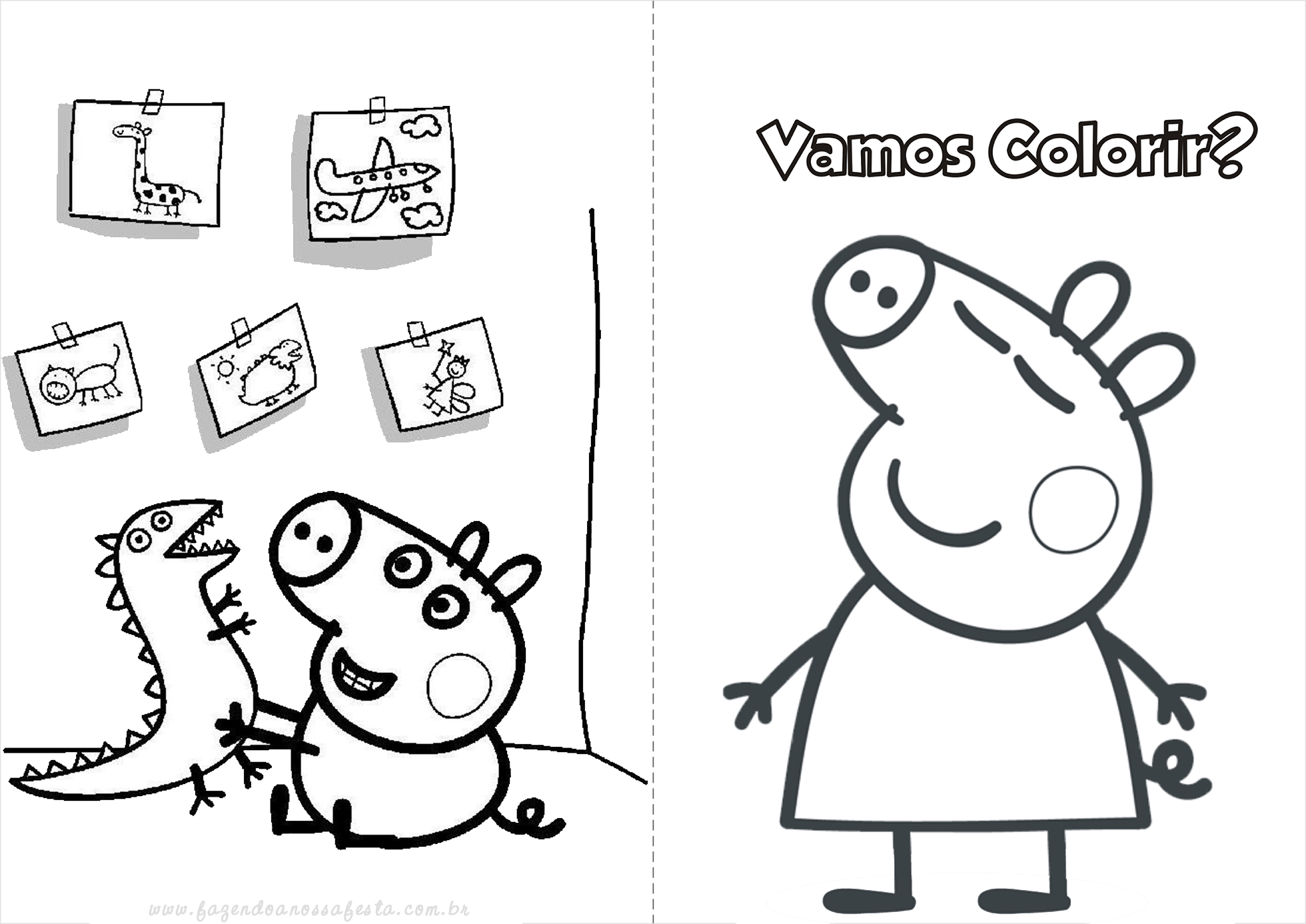 Peppa Pig - Revista de Atividades Para Colorir - Atacado de Livros