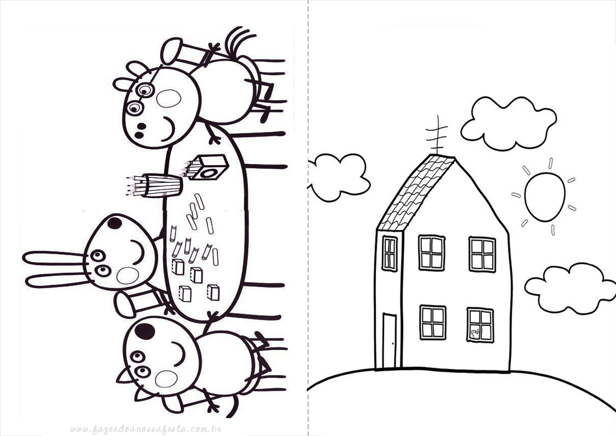 Peppa Pig Pepa - Desenhos para Colorir