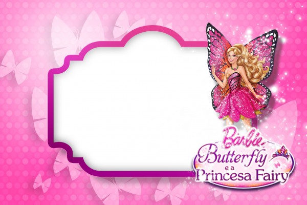 Barbie Butterfly Convite 2