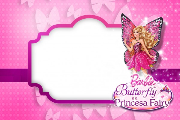 Barbie Butterfly Convite4