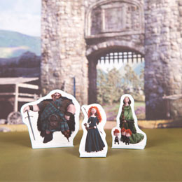 Personagens e Cenário Valente com Merida!