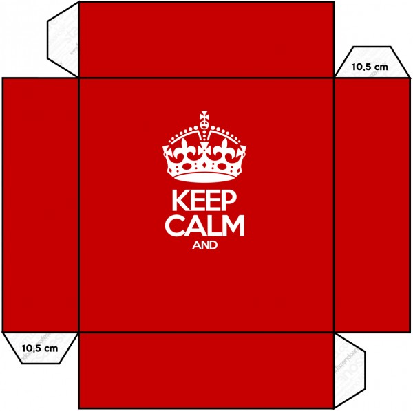 KIT FNF keep calm vermelho 109