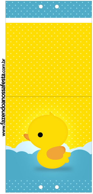 Convite Aniversário Patinho de Borracha Imprimir Rubber Duck