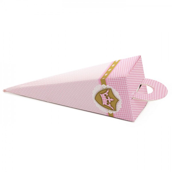 mini cone para doces festa reino menina festabox cromus